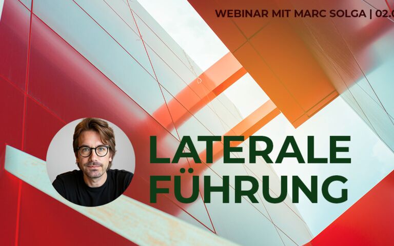Webinar Laterale Führung zur Verbesserung der internen Zusammenarbeit und Einflussnahme ohne Hierachie